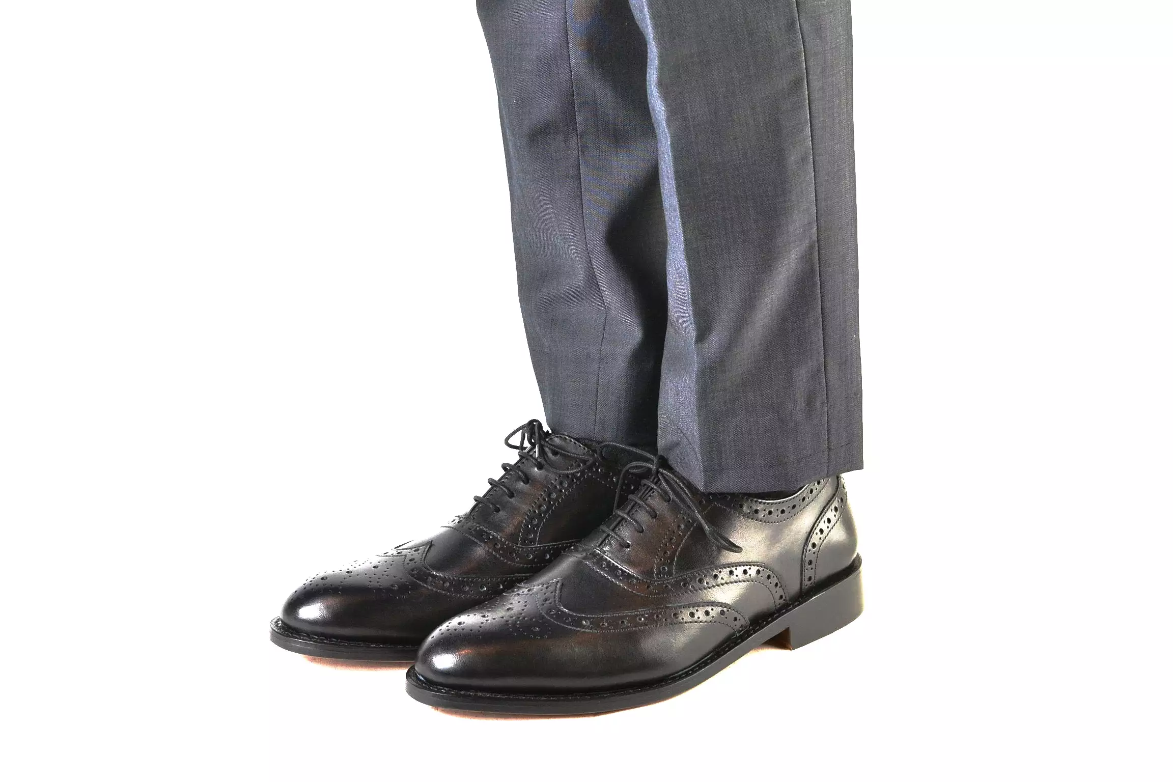 Wingtip brogue |  Black  |  calf