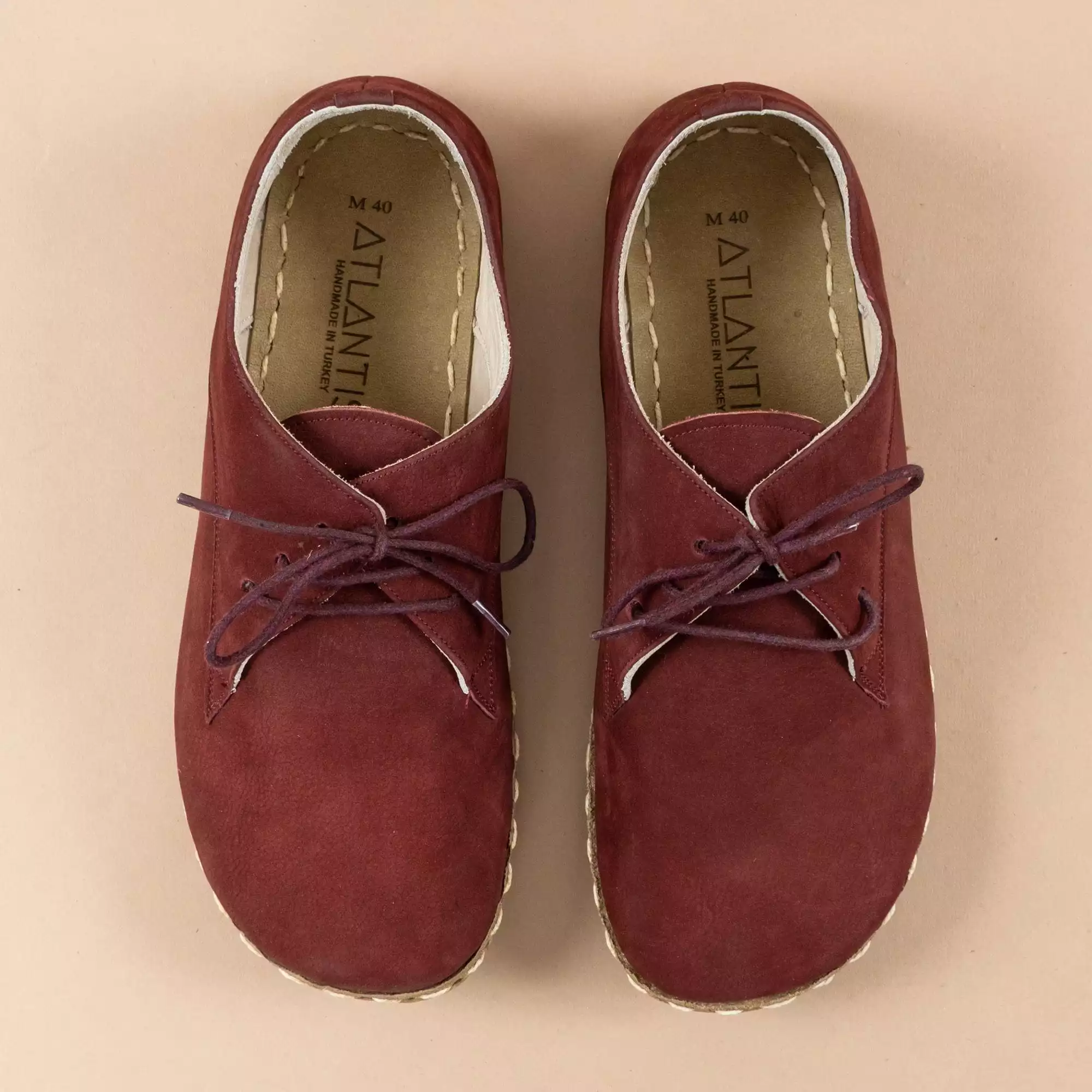 Women's Burgundy Oxfords