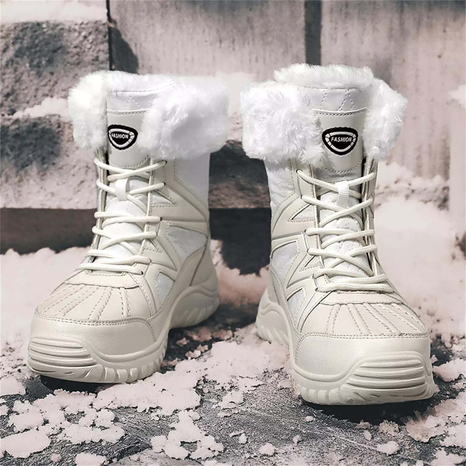 Women's Cold Weather Snow Boots Winter Walking Shoes Cotton Outdoor Booties