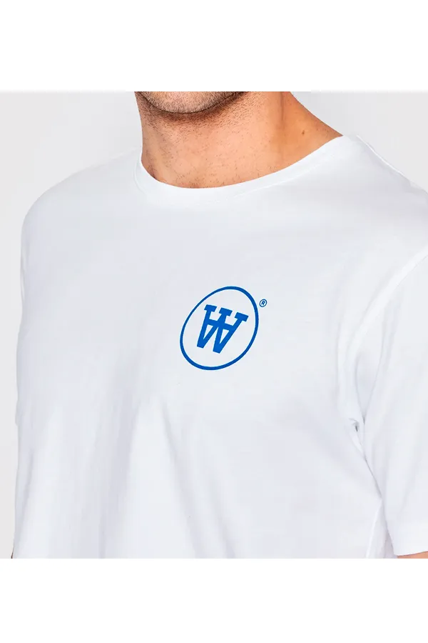 Wood Wood AA Circle Logo Tee White