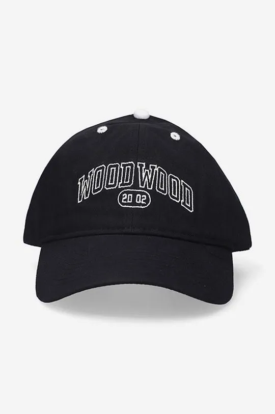 Wood Wood cotton baseball cap Brian black color