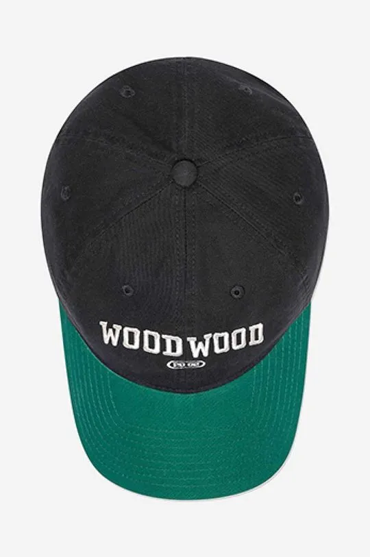 Wood Wood cotton baseball cap Brian navy blue color