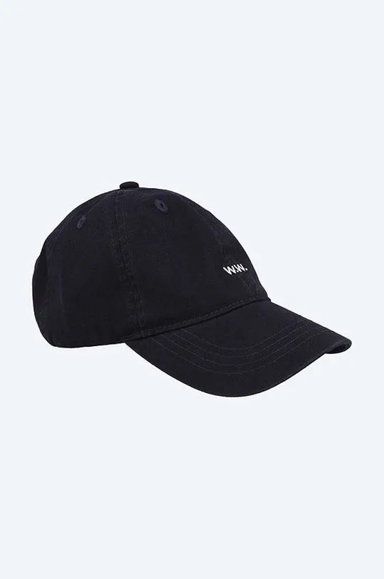 Wood Wood cotton baseball cap Low Profile navy blue color 12110804.7083