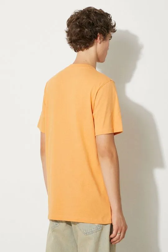 Wood Wood cotton t-shirt orange color