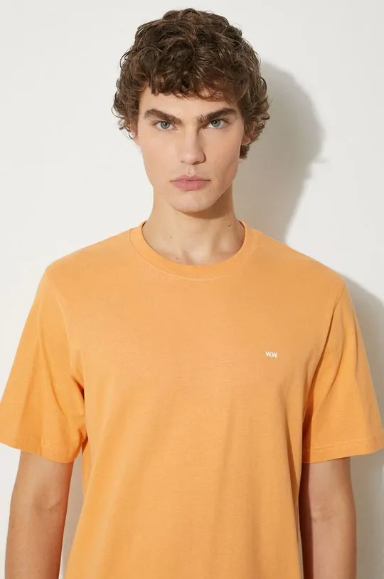 Wood Wood cotton t-shirt orange color