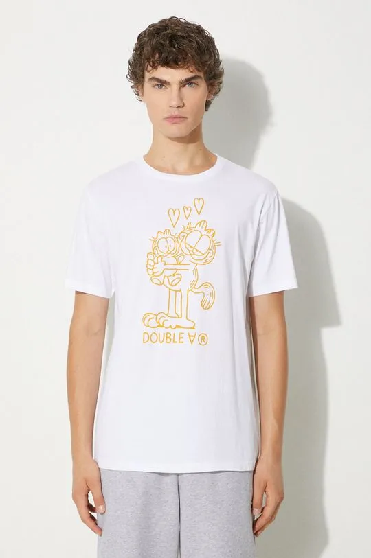 Wood Wood cotton t-shirt X Garfield Ace white color