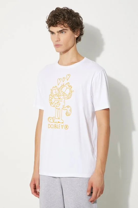 Wood Wood cotton t-shirt X Garfield Ace white color