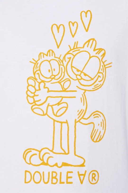 Wood Wood cotton t-shirt X Garfield Ace white color