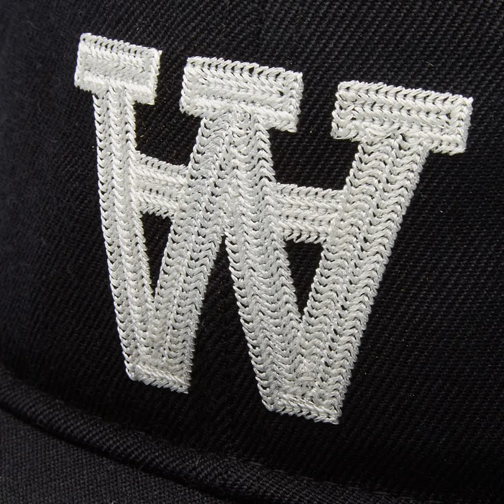 Wood Wood Embroidered AA Baseball CapBlack