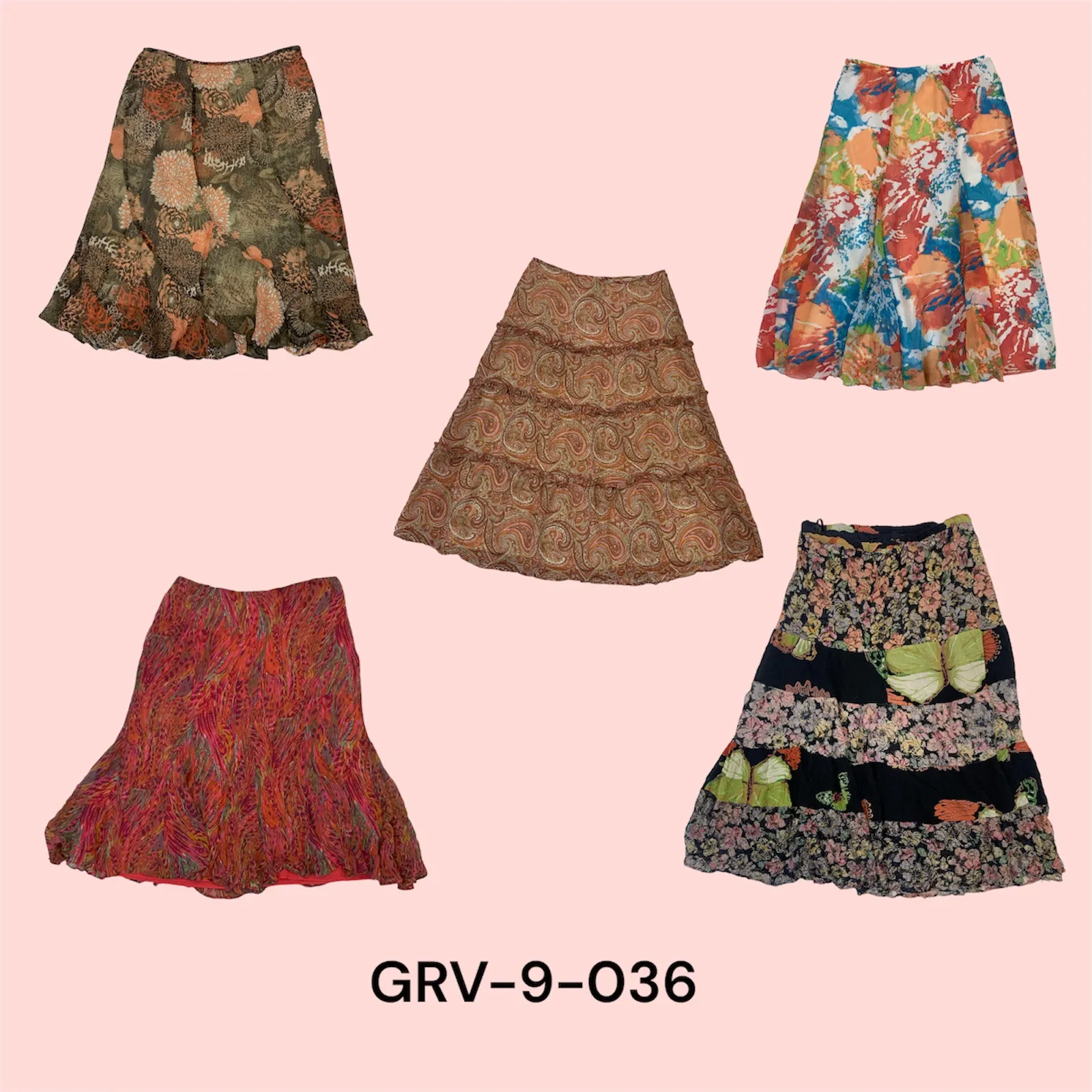 Y2K Fairycore Poly Skirt – Ethereal Style with a Retro Twist(grv-9-036)