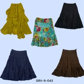 Y2K Mix Cotton Long Skirt – Effortless Retro Elegance(grv-9-043)