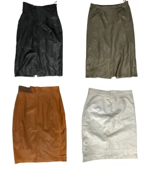 Y2K Revival: Vintage Leather Skirt 