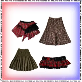 Y2K Winter Tartan Skirt Mix (SS-628)