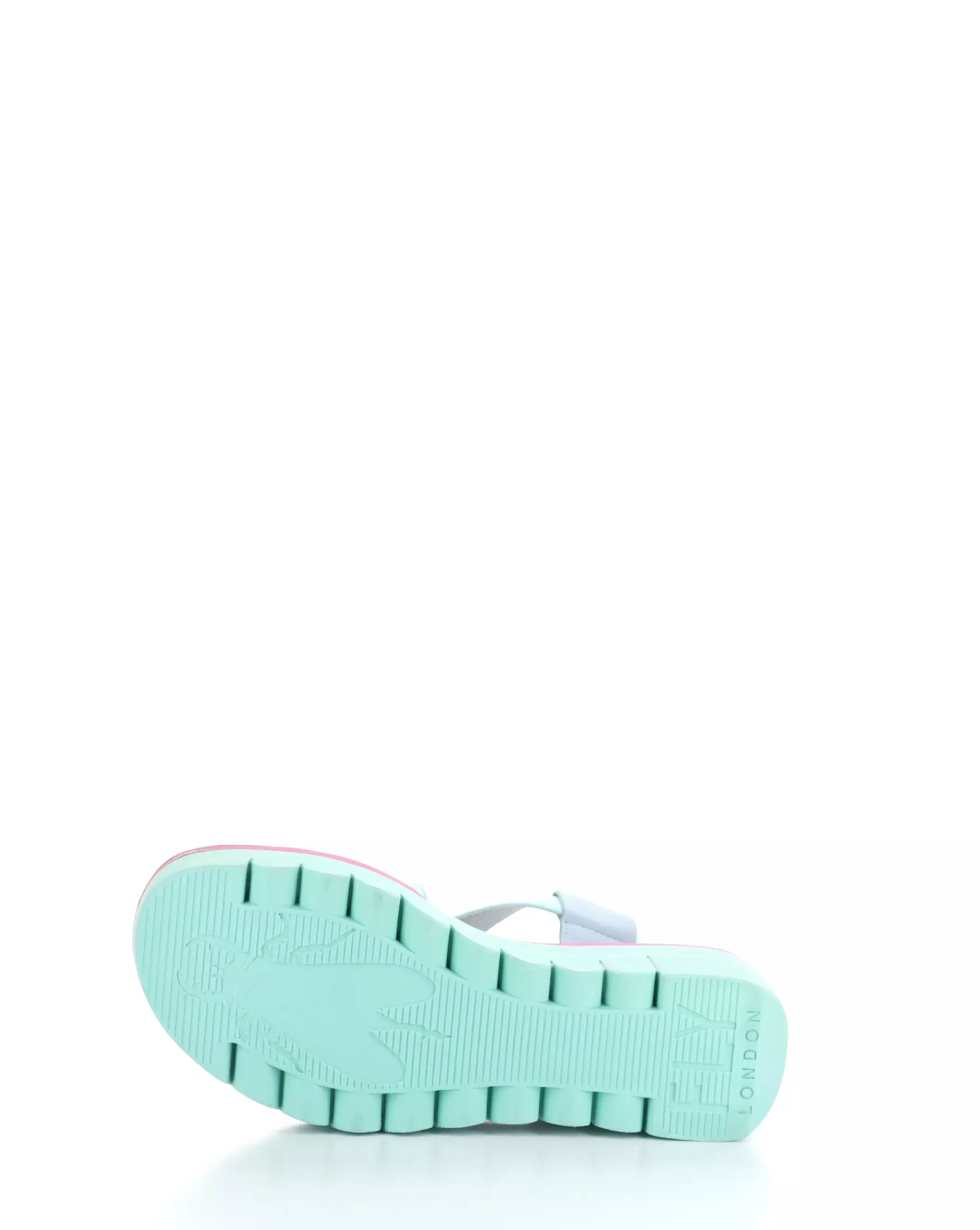 YABI922FLY 008 SKY BLUE/MINT/LILAC Round Toe Sandals