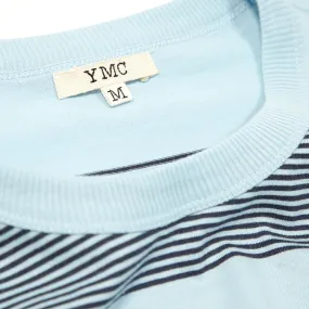 YMC Stripe Pocket TeeSky