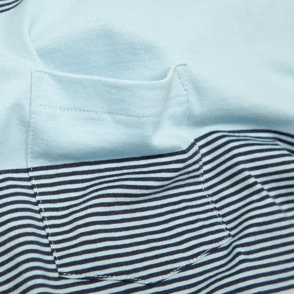 YMC Stripe Pocket TeeSky