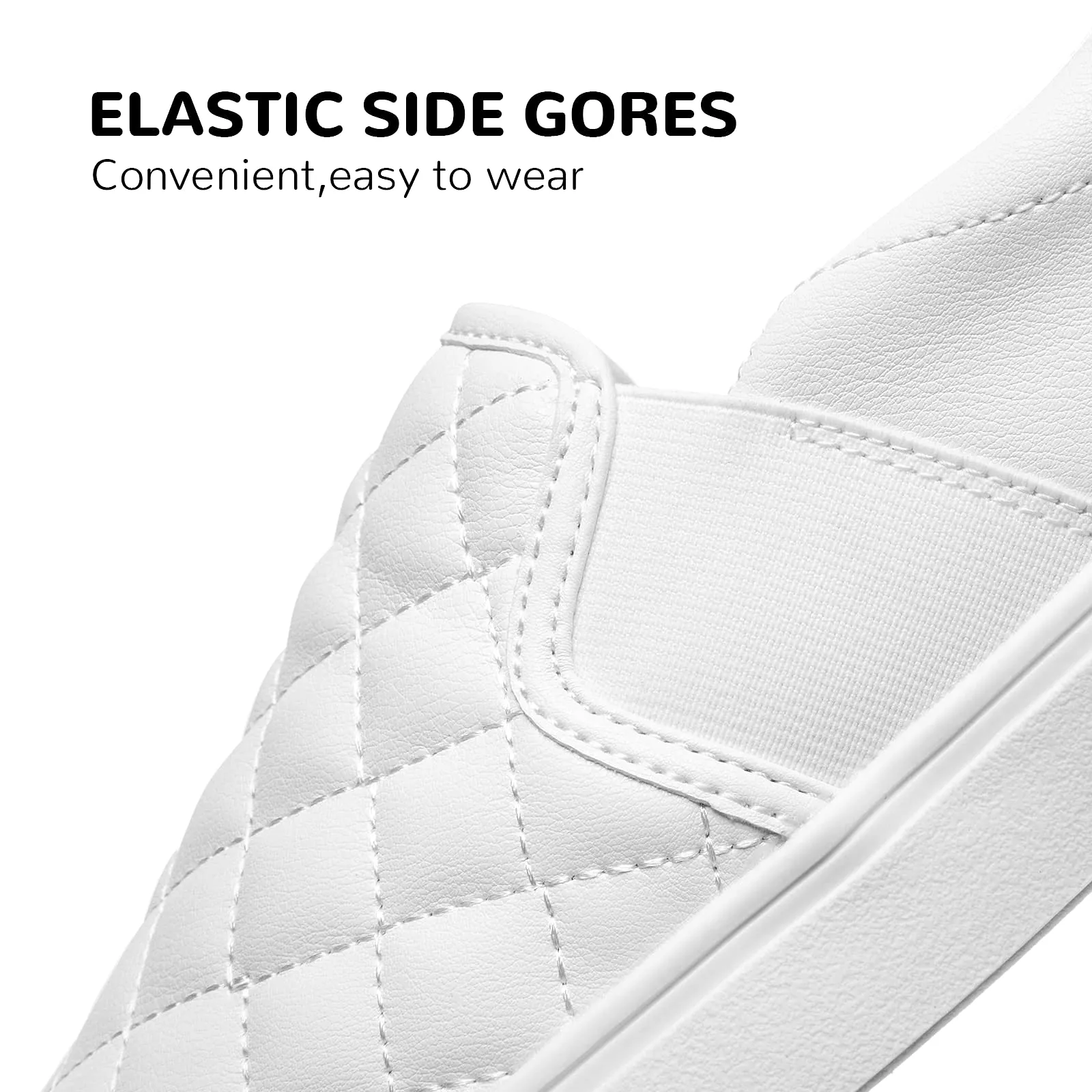 Zefani Women's Slip On Shoes, Durable Canvas Sneakers, Comfort Casual Shoes for Work, Drive, Travel, Commute